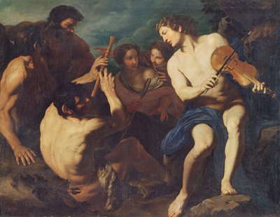 Musical Duel between Apollo and Marsyas by Pietro Novelli
